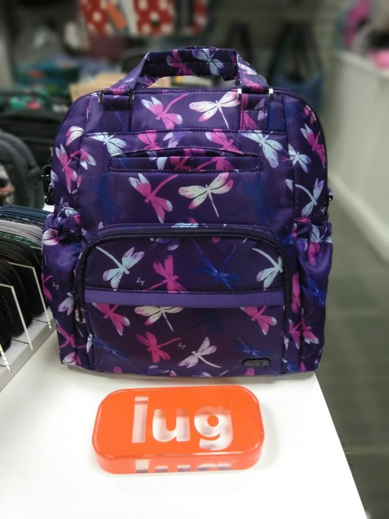 Lug purple dragonfly backpack
